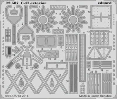 Eduard 72587 C-47 exterior
