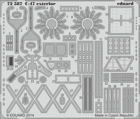 Eduard 72587 C-47 exterior