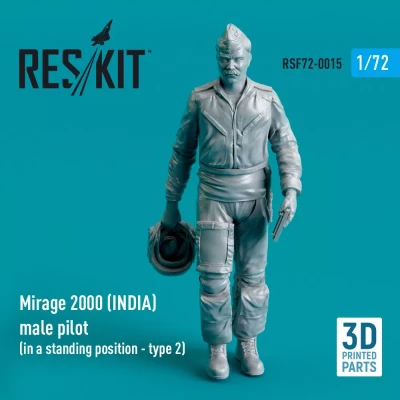 Reskit F72015 Mirage 2000 INDIA male pilot - standing 2 1/72