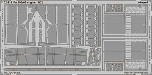 Eduard 32415 Fw 190A-8 engine 1/32