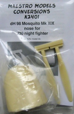 Maestro Models MMCK-2401 1/24 dH Mosquito Mk.XIX nose SwAF J30 night fight.