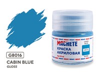 Machete G8016 Краска акриловая Cabin blue (Светло-синий, глянцевый) 10 мл.