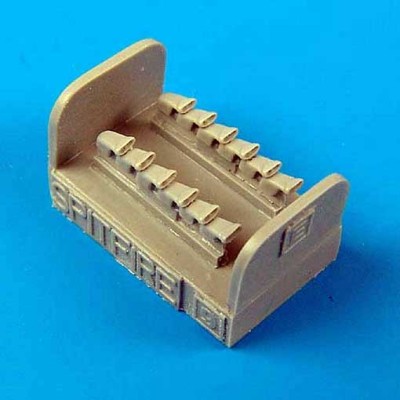 QuickBoost QB72184 Spitfire Mk. IX exhausts - Fishtail 1/72