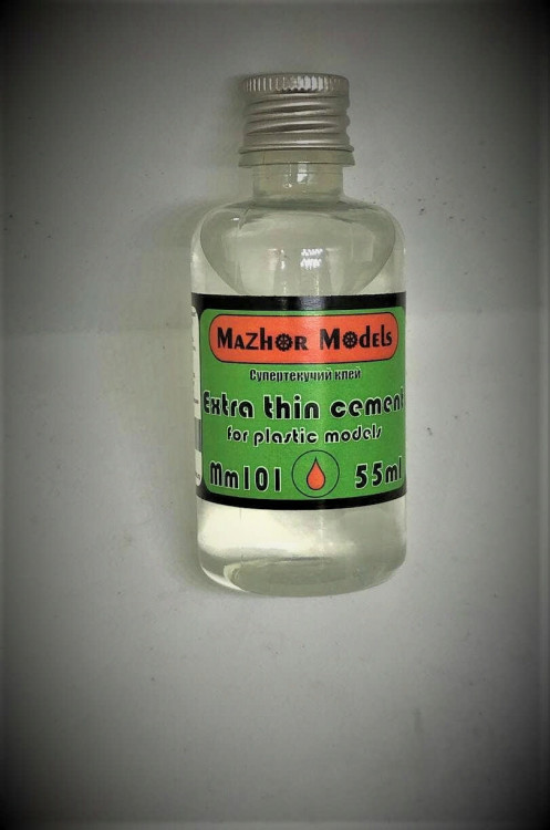 Mazhor Models ММ101 Клей для моделей супертекучий (Extra thin cement), 50 мл стекло