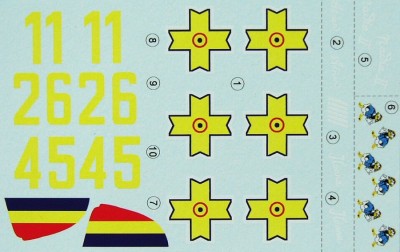 LF Model C7229 Decals for Bf 109E in Romanian service Vol II 1/72