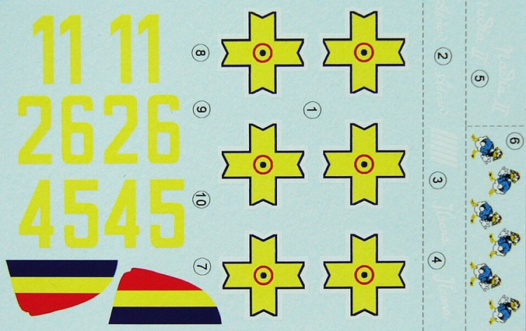 LF Model C7229 Decals for Bf 109E in Romanian service Vol II 1/72