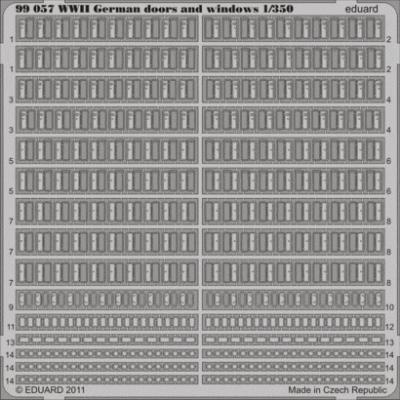 Eduard 99057 WWII German doors and windows