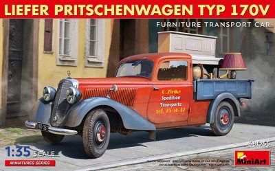 Miniart 38065 Liefer Pritschenw. Typ 170V Furniture Transp. 1/35