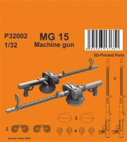 CMK P32002 MG 15 Machie Gun (3D-Printed) 1/32