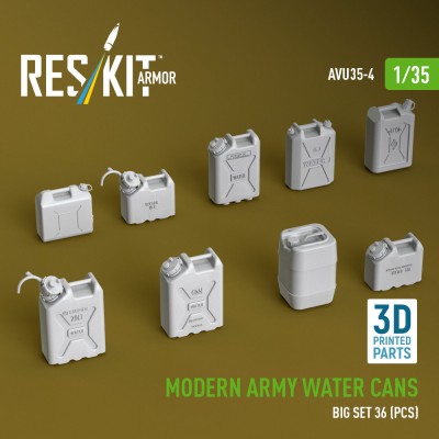 Reskit AVU35004 Modern army water cans - big set (3D Printed) 1/35