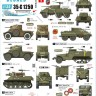 Star Decals 35-C1250 South East Asia 1950s.Tanks and AFVs in Vietnam (VNA and ARVN), Laos, Cambodia and Thailand. M8 Greyhound, Panhard AML 178, M3A1 Halftrack, M24 Chaffee,M8 HMC, CMP C15TA, M3A1 Scout Car 1/35