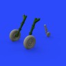 Eduard 672146 Spitfire Mk.VIII wheels - 4 spoke w/ smooth tire 1/72 EDUARD