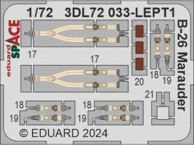 Eduard 3DL72033 B-26 Marauder SPACE (HAS / EDU) 1/72
