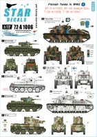 Star Decals 72-A1006 Finnish Tanks in WWII #2. T-28, BT-5 and BT-42 Assault Gun [Soviet] 1/72