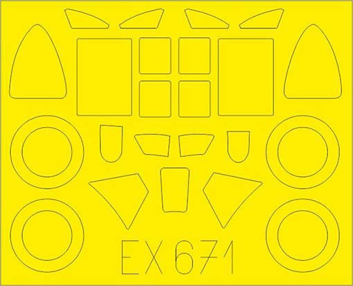 Eduard EX671 Mask 1/48 Bloch MB.151 (DORAW)