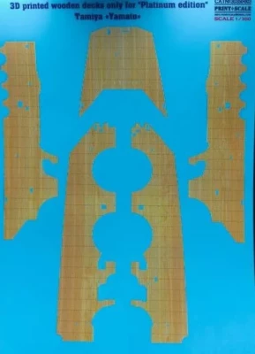 Print Scale 3D350003 Wooden decks for Yamato (TAM) - 3D Print 1/350