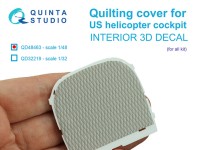 Quinta Studio QD48463 Стеганая обивка для кабин вертолетов США (для всех моделей) 1/48