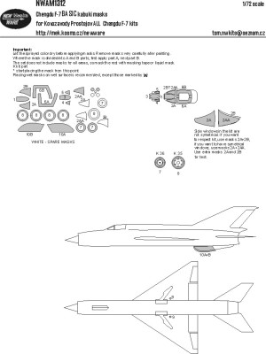 New Ware NWA-M1312 Mask Chengdu F-7 BASIC (KPM) 1/72