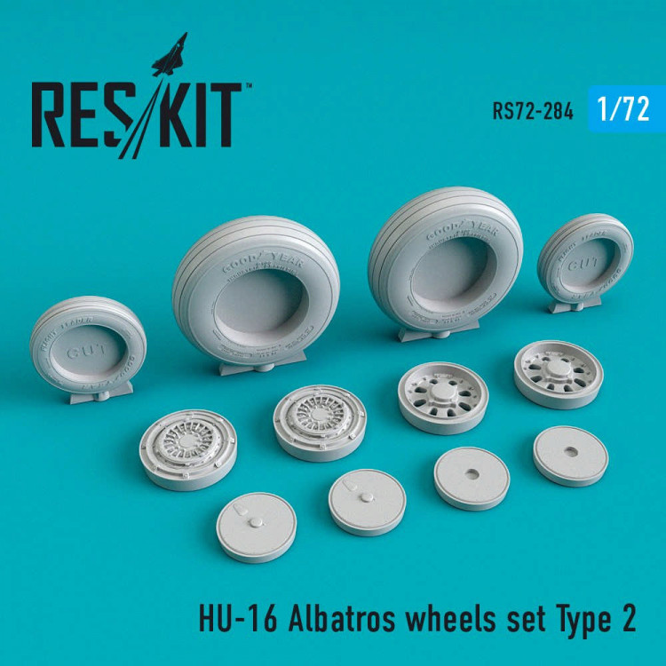 Reskit RS72-0284 HU-16 Albatros wheels set Type 2 1/72