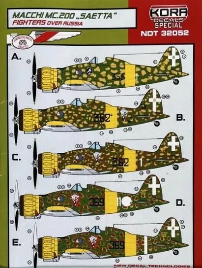 Kora Model NDT32052 Decals MC.200 Saetta Figters over Russia 1/32