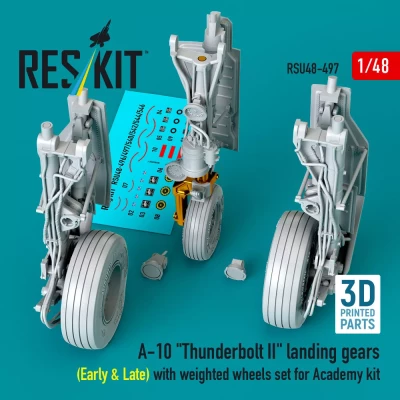 Reskit U48497 A-10 'Thunderbolt' II land.gears (early&amp;late) 1/48