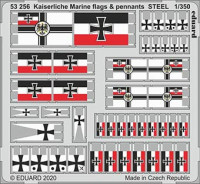 Eduard 53256 SET 1/350 Kaiserlische Marine flags&pennants STEEL