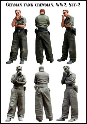 Evolution Miniatures 35071 German tank crewman . WW2 . Set-2