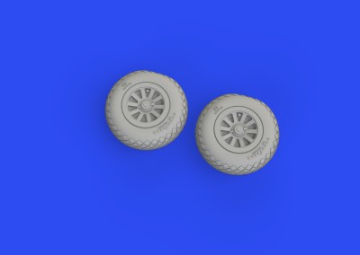 Eduard 672282 BRASSIN P-51B/C wheels diamond tread (ARM) 1/72