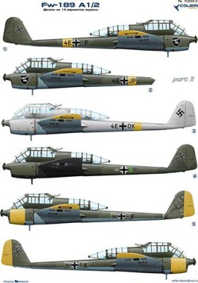 Colibri decals 72063 Fw-189 Part II 1/72