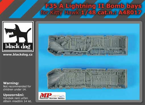 BlackDog A48017 F 35A Lightning II bomb bays (KITTYH) 1/48