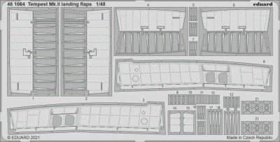 Eduard 481064 SET Tempest Mk.II landing flaps (EDU/SP.H.) 1/48