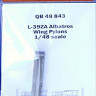 QuickBoost QB48843 L-39ZA Albatros wing pylons (SP.HOB./EDU) 1/48