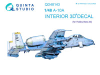 Quinta studio QD48143 A-10A (для модели HobbyBoss) 3D Декаль интерьера кабины 1/48
