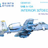 Quinta studio QD48143 A-10A (для модели HobbyBoss) 3D Декаль интерьера кабины 1/48