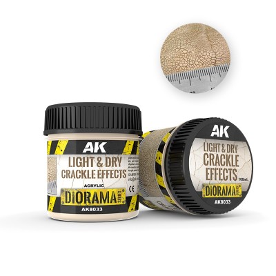 AK Interactive AK-08033 Пигмент 100ml Эффект потрескавшейся земли, светлая и сухая