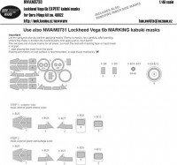New Ware NWA-M0730 1/48 Mask Lockheed Vega 5b EXPERT (DORA W.)