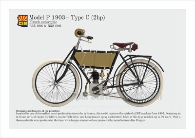 Copper State Models B35-006 Французский мотоцикл модель P – Type C 1903 (2 л.с.) 1/35