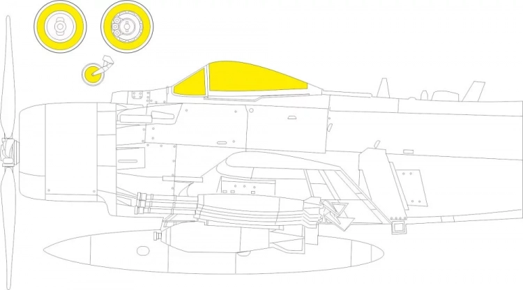 Eduard EX867 Mask A-1H TFace (TAM) 1/48