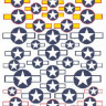 Print Scale 0003-48 Опознавательные знаки ВВС США 1940-1942 Ч.2 Сухая декаль 1/48