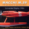 Sbs Model M7032 Macchi M.39 'Schneider Trophy 1926' (resin) 1/72