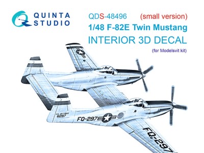 Quinta Studo QDS-48496 F-82E Twin Mustang (Modelsvit) (малая версия) 1/48