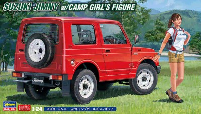 Hasegawa 52301 SUZUKI JIMNY с фигуркой девушки из лагеря (Limited Edition) 1/24
