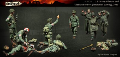 Stalingrad 3150 Американцы и пленные немцы, 1945 г., большой набор 1:35