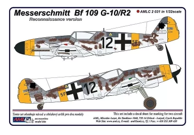 AML AMLC32031 Decals Messerschmitt Bf 109 G-10/R2 Aufklarer 1/32