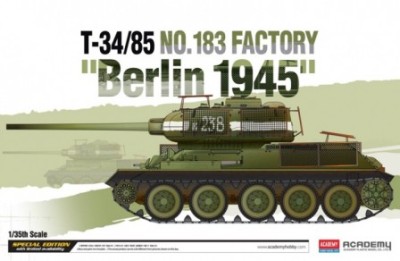 Academy 13295 T-34/85 No.183 Factory &quot;Berlin 1945&quot; 1/35