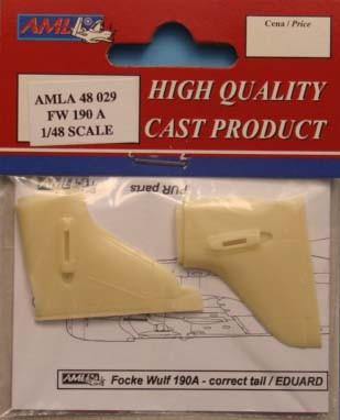 AML AMLA48029 Focke Wulf 190A - correct tail (EDU) 1/48