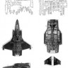 New Ware NWA-M0763 1/48 Mask F-35A Lightning II Fighter RAM PANELS