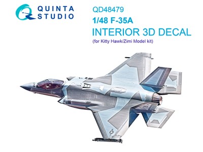 Quinta studio QD48479 F-35A (Kitty Hawk/Zimi Model) 1/48