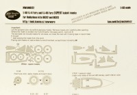 New Ware NWA-M0122 Mask FJ-4/FJ-4B Fury EXPERT (HOBBYB 80312/3) 1/48