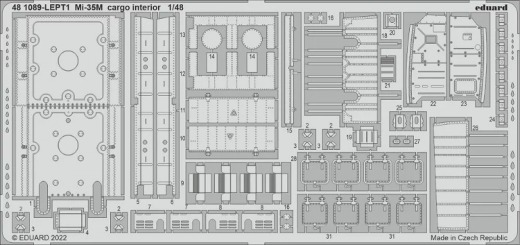 Eduard 481089 SET Mi-35M cargo interior (ZVE) 1/48